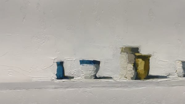 Detail of a still life painting by Stanley Bielen.