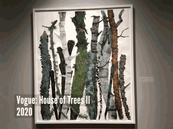 Contemporary art painting of trees by artist Katie DeGroot