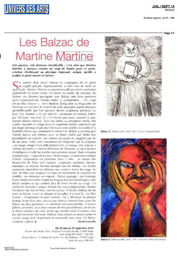 Les Balzac de Martine Martine