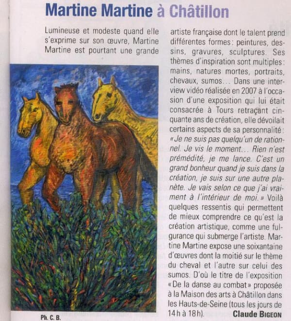 Martine Martine à Châtillon