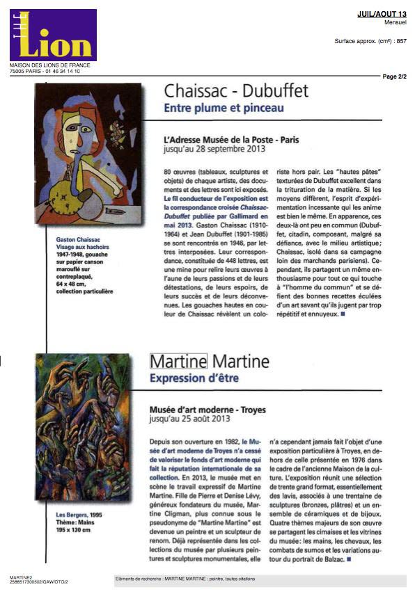 Martine Martine Expression d'être