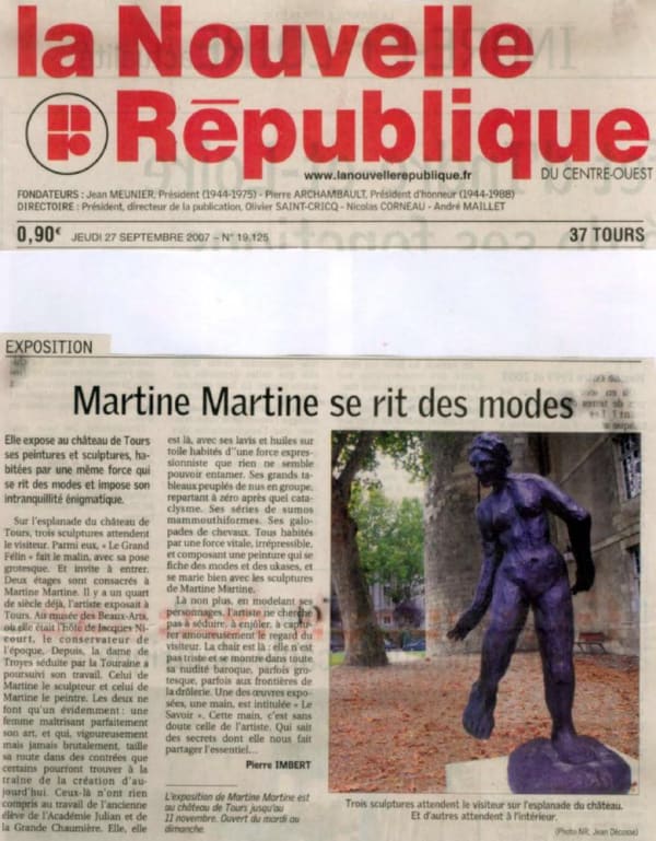 Martine Martine se rit des modes