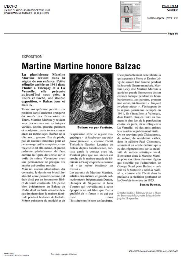 Martine Martine honore Balzac