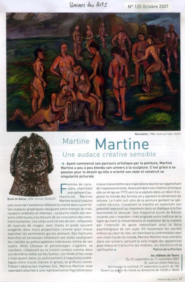 Martine Martine, Une audace créative sensible