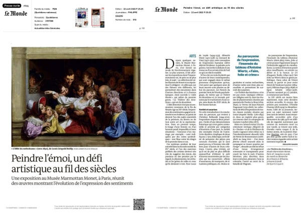 Peindre l'émoi, un défi artistique au fil des siècles