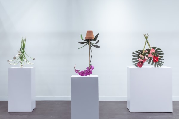 Arrangements by Tony Matelli at The Armory Show Photo by Charles Roussel
