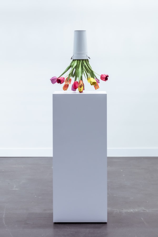 Arrangements by Tony Matelli at The Armory Show Photo by Charles Roussel