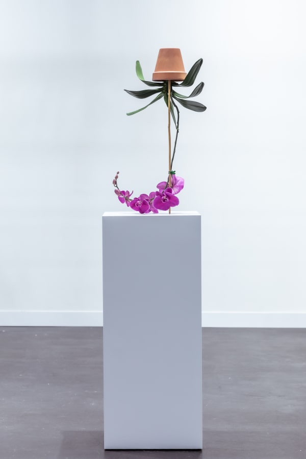 Arrangements by Tony Matelli at The Armory Show Photo by Charles Roussel