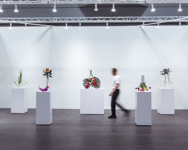 Arrangements by Tony Matelli at The Armory Show Photo by Charles Roussel