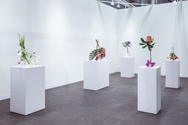 Arrangements by Tony Matelli at The Armory Show Photo by Charles Roussel