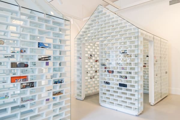Installation view of the Gun Violence Memorial Project at the National Building Museum