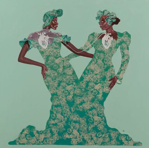 'SISTERS IN GREEN OF SACRED HEART' MARUANI MERCIER GALLERY