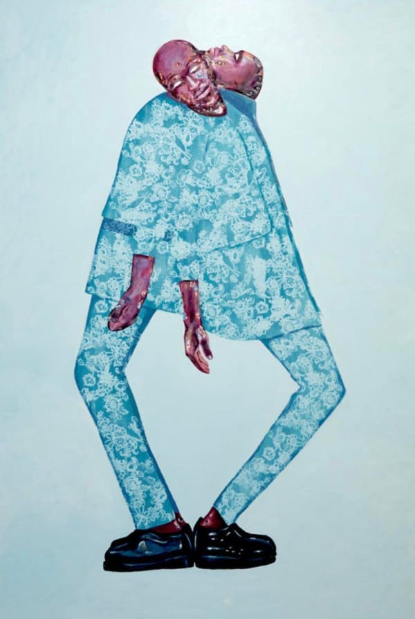 'TWO BROTHERS IN TEAL' MARUANI MERCIER GALLERY