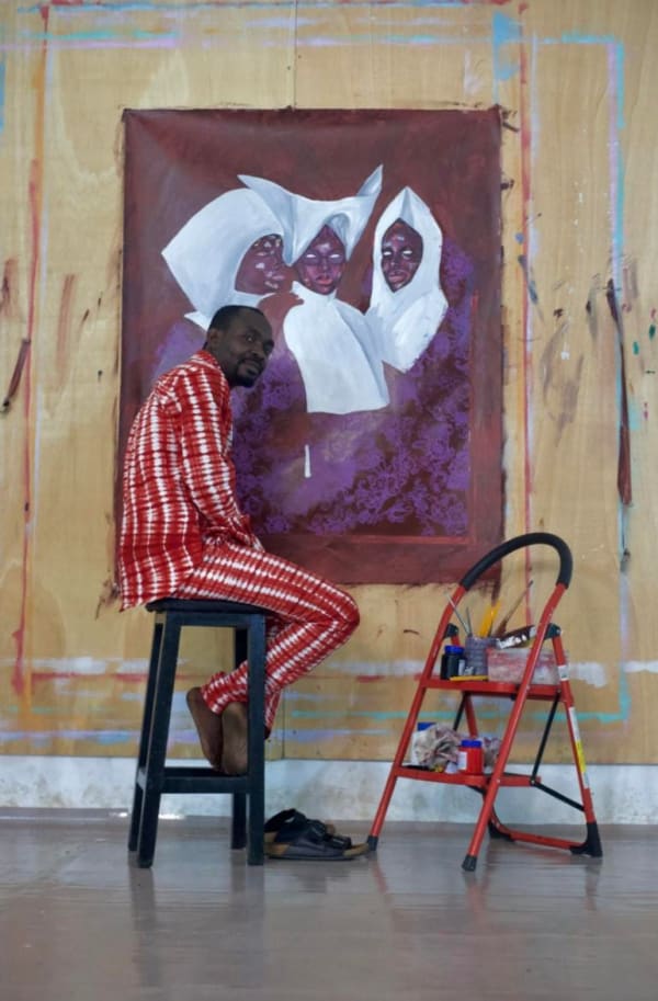 Portrait of the Artist: Emmanuel Taku in his Accra studio. MARUANI MERCIER GALLERY