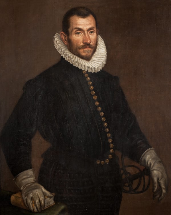 Leandro Bassano (1557-1622) Ritratto di gentiluomo Portrait of a Gentlemen / Portrait d'un gentilhomme Olio su tela / Oil on canvas / Huile sur toile 102 x 81 cm
