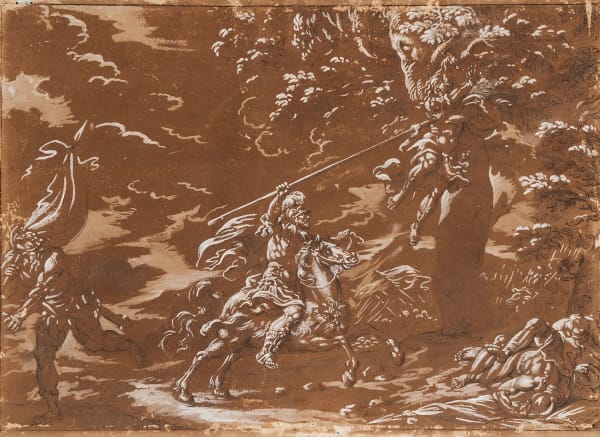 Domenico Maria Fratta (1696 - 1763) La morte di Assalonne The Death of Absalon / La mort d'Absalon 347 x 483 mm