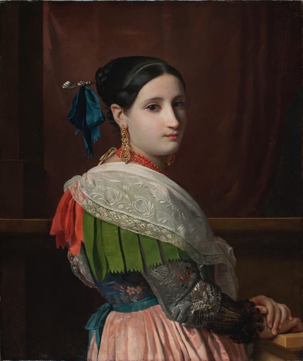 François-Joseph Navez (attribuito a) Ritratto di giovane donna, 1820 ca