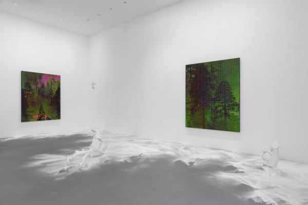 Installation View In A Forest Of Red Green And Blue 2023 Dirk Tacke 1 Web