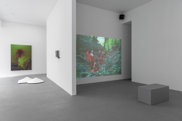 Installation View In A Forest Of Red Green And Blue 2023 Dirk Tacke 4 Web