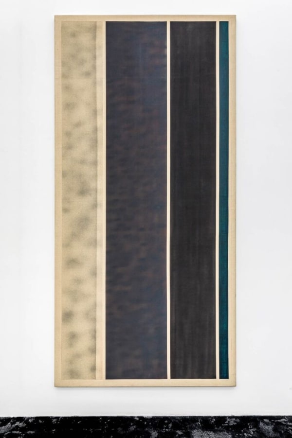 Michael Venezia, Untitled CVA, 1967 | Acryl auf Leinwand, 247,5 x 111,5 x 3 cm | © The artist/galerie Max goelitz/Kienzle Art Foundation | Photo: P. Baracchi