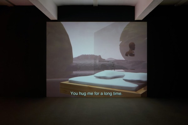Rindon Johnson, I First you (11/11), 2018. Installation view Digital Diaries, JSF Düsseldorf (2024) | Photo: Alwin Lay