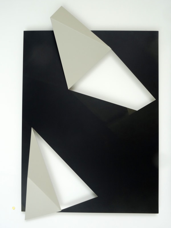 Urban Tectonic No.4, 2018 Cut and Folded Printed Aluminium Plate 42 1/10 × 28 7/10 in 107 × 73 cm