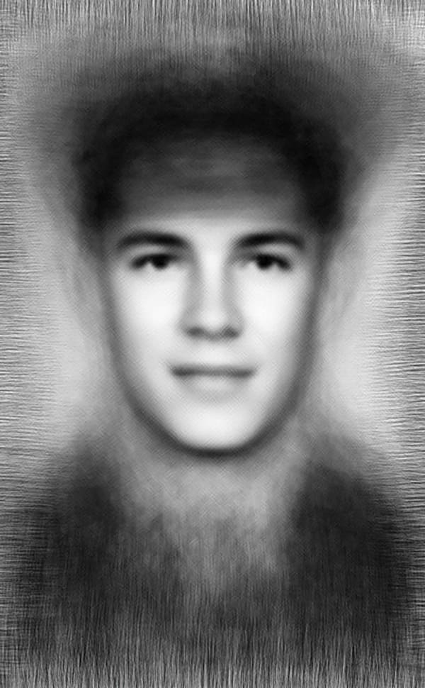 Innocence - One week of American dead in Vietnam, May 28-June 3, 1969, 2014 Chromogenic Colour Print, Electroluminescent Paper, Half-silvered Acrylic 23 3/5 × 16 1/2 in 60 × 42 cm