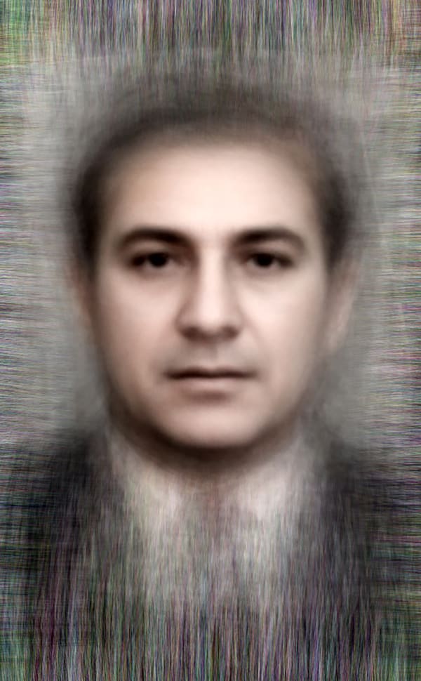 Violence - All American gangsters of note, 2014 Chromogenic Colour Print, Electroluminescent Paper, Half-silvered Acrylic 23 3/5 × 16 1/2 in 60 × 42 cm