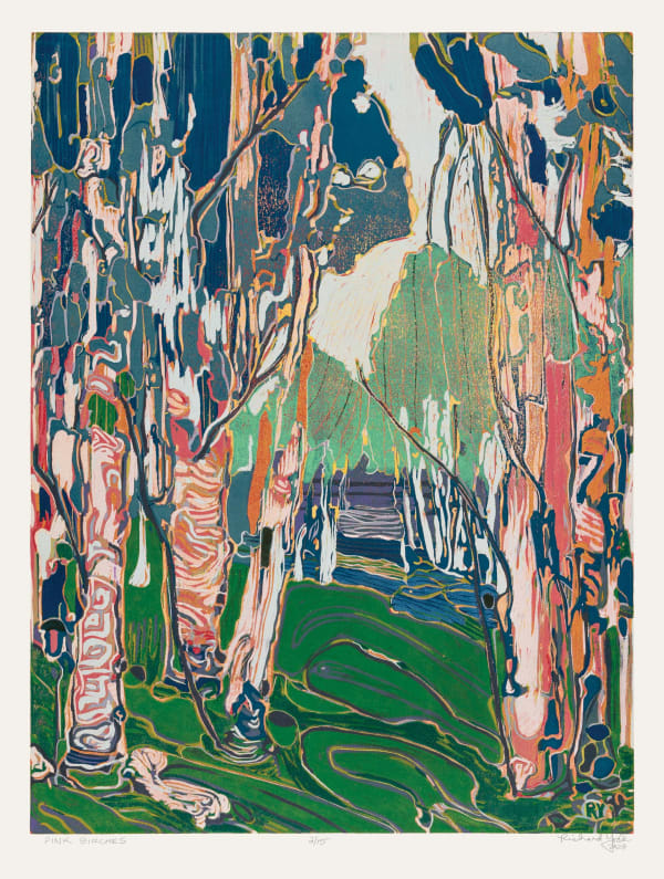 RICHARD YORK, Pink Birches, 2023
