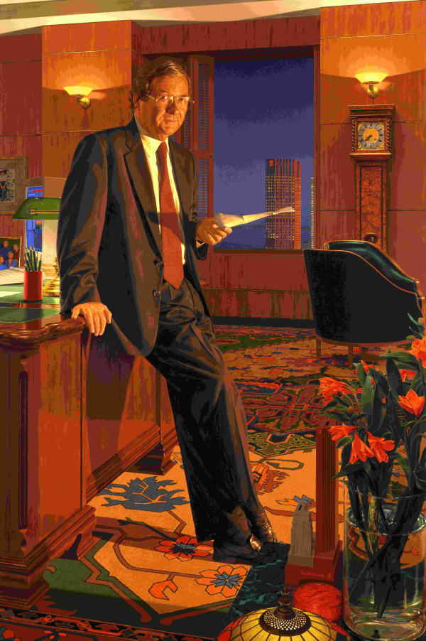 PHIL RICHARDS, Portrait of Peter Godsoe, CEO Scotiabank, 1998