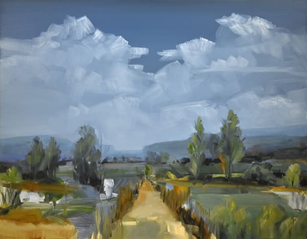 SIMON ANDREW Somerset Path, 2023 oil on canvas 48 x 60 in.