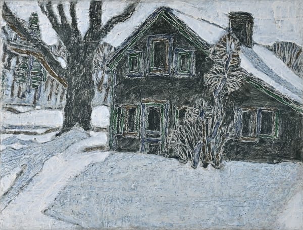 DAVID MILNE, Black House and Tree, 3 March 1922