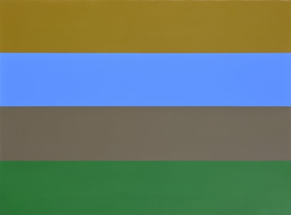 YVES GAUCHER, Vert, Brun, Bleu et Ochre, 1974