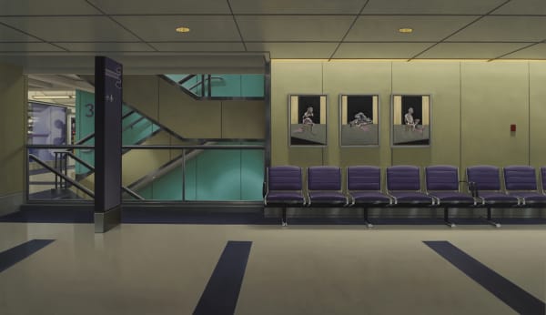 level 3 waiting zone (with francis bacon) by peter harris