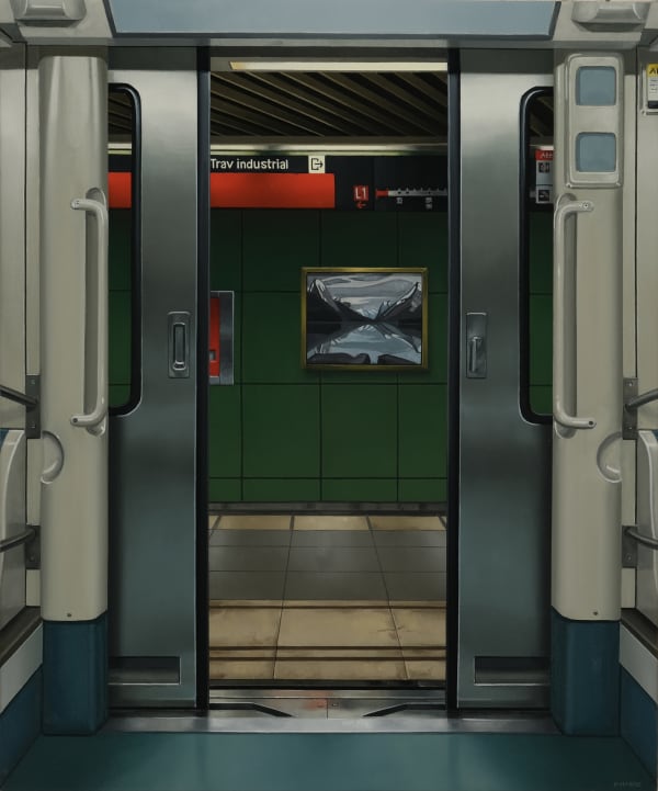 PETER HARRIS Canadian in Barcelona, 2024 oil on canvas 24 x 20 in.