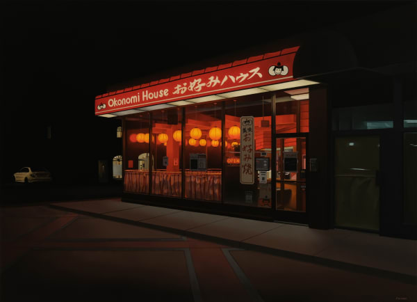 PETER HARRIS Okonomi House 8 pm , 2021 oil on canvas 26 x 36 in.