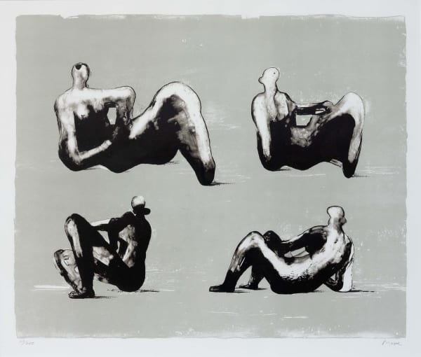 HENRY MOORE, Four Reclining Figures (From Omaggio a Michelangelo), 1974-1975