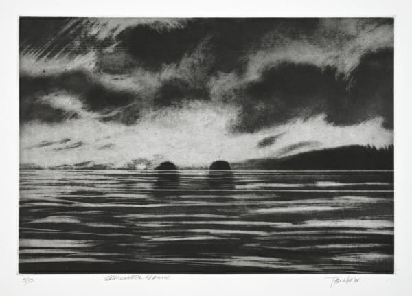 TAKAO TANABE Skincuttle Channel , 1994 original signed photogravure 8 x 11 3/4 in. ed. 50