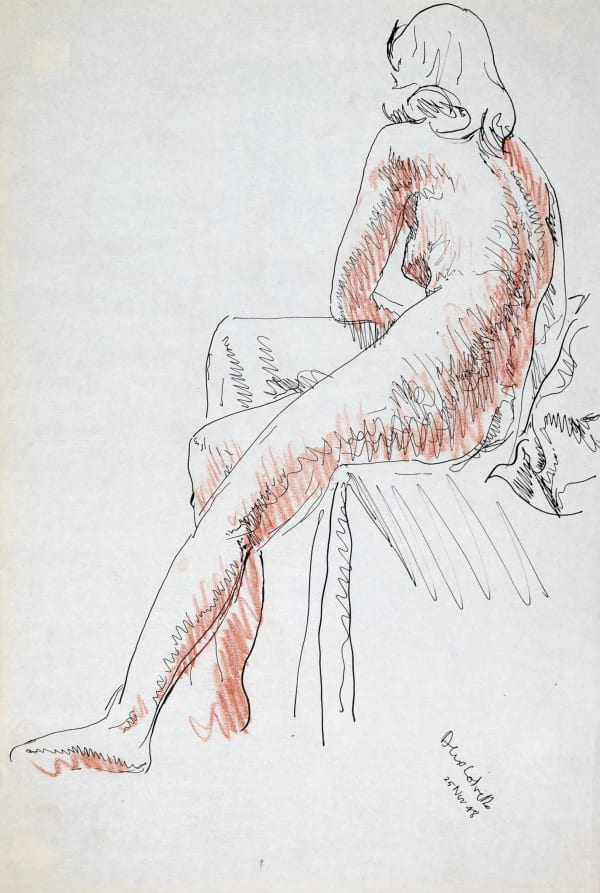ALEX COLVILLE, Seated Nude, Rear View, 25 November 1948