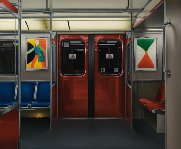 PETER HARRIS Between Curnoe and Bush, 2024 oil on canvas 28 x 34 in.