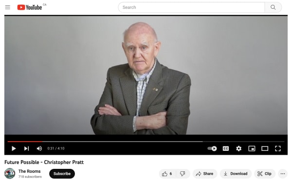 Future Possible - Christopher Pratt Please cut & paste: https://www.youtube.com/watch?v=1gzKP9ZvzeI