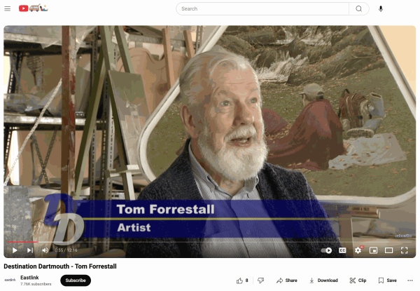 Destination Dartmouth - Tom Forrestall Please cut & paste: https://www.youtube.com/watch?v=antzCUjaSVs