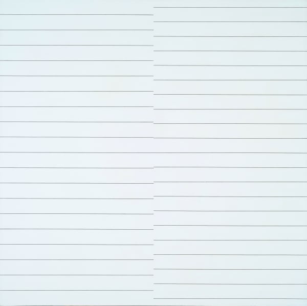 Francois Morellet 19 lignes parallèles et 21 lignes parallèles avec 1 interfèrence, 1974