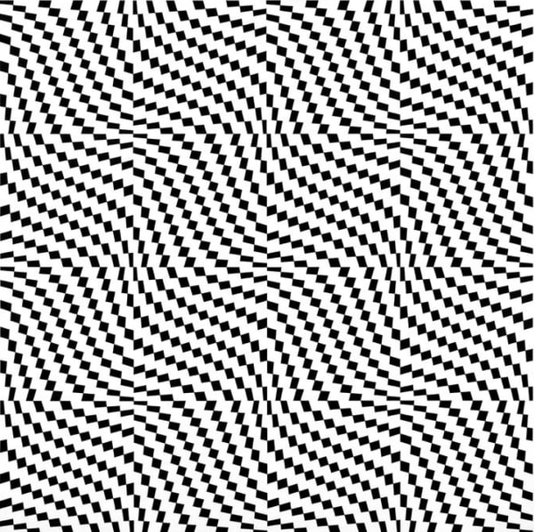 Franco Grignani Campo fenomenico con accoppiamento di due trame matematiche, 1962