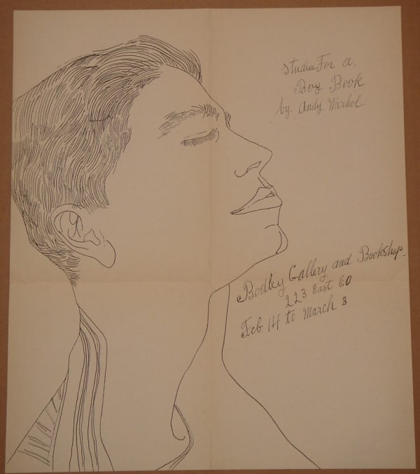 Warhol Study For A Boy Book Litografia Cm 40 X 34 5 Copia