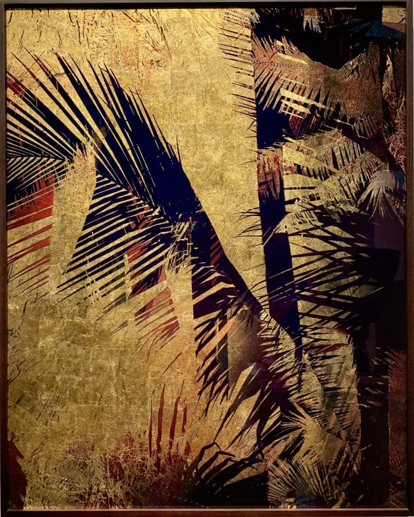Valda Bailey, Tender is the Night (Palms and Gold leaf), 2019