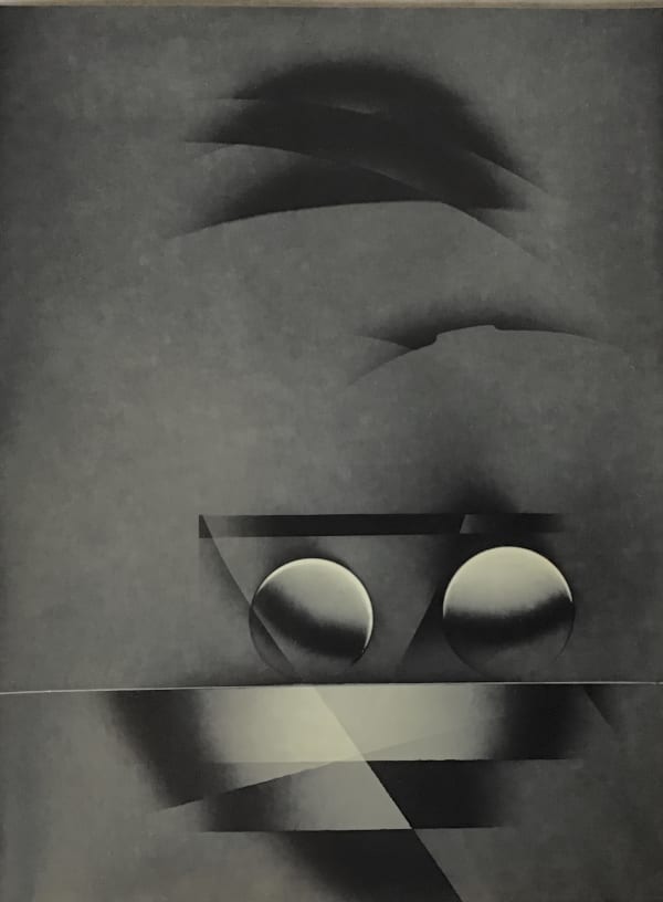 Unique photographic print, silver gelatin Luminogram, 3 D like sculpture print quaility, tea toned, earthy warm black and white colour, sepia, abstract still life, atomic exhbition, Michael G Jackson at MMX Gallery