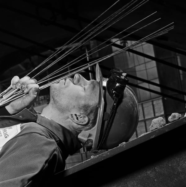 Brian Griffin, Welder, Broadgate, City Of London, 1986