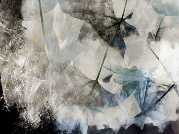 Valda Bailey, On Silver Lake - with White and Yellow Gold leaf, 2017