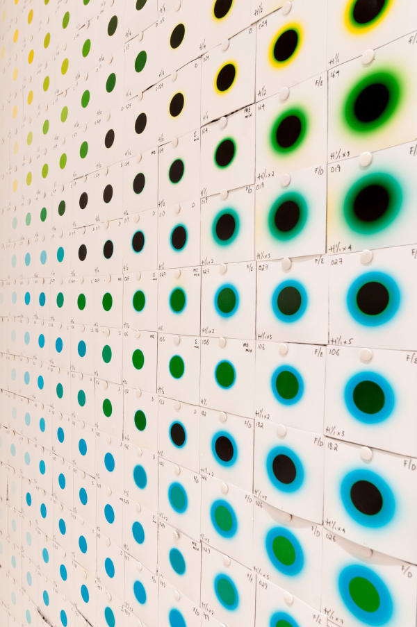 Site-specific installation with Light Movements research prints